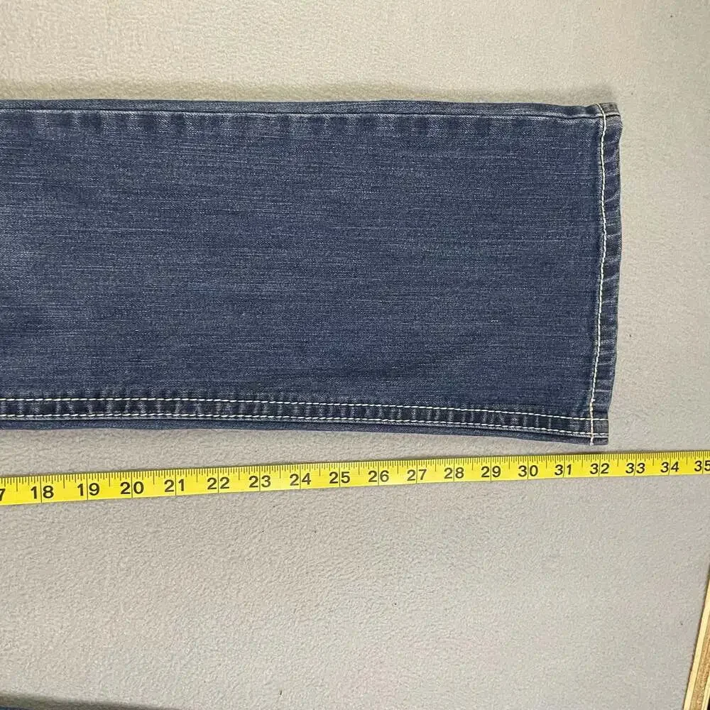 Y2k Love Indigo Women's Boot Cut Jeans with Embroidered Back Pockets Size 6